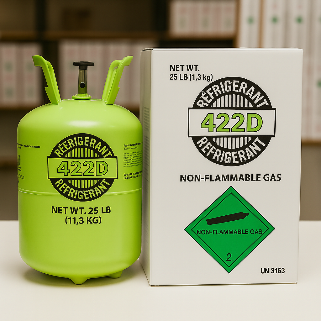 R-422D (MO29) Réfrigérant – Bouteille de 25 lb (11,3 kg)